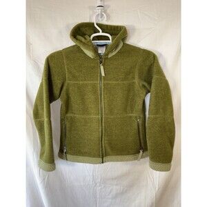 Vintage PATAGONIA Synchilla Womens Fleece Full Zip Green Hoodie USA Size X-Small